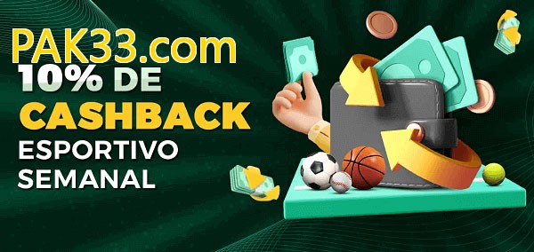 10% de bônus de cashback na PAK33.com