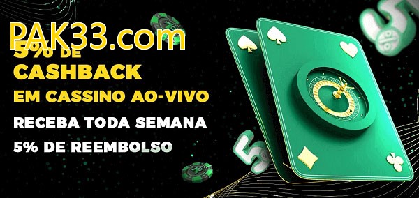 Promoções do cassino ao Vivo PAK33.com